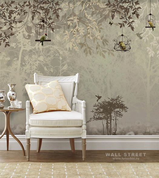 Фотообои в интерьере артикул Arbre 3, ДЕРЕВО / ARBRE, Wall street