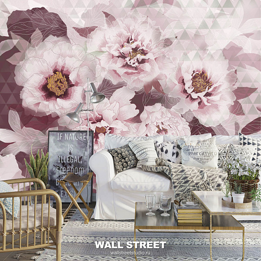 Фотообои в интерьере артикул Florescence 6, FLORESCENCE, Wall street Фотообои в интерьере артикул Florescence 6, FLORESCENCE, Wall street