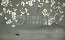 Фисташковые 3D обои Design Studio 3D Дыхание весны DV-003