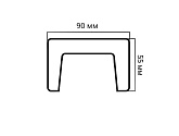 Артикул Брус 90X55X4000, Южный Дуб, Архитектурный брус, Cosca в текстуре, фото 2